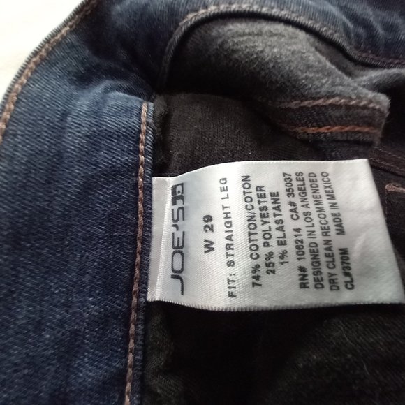 Joes Dark Wash Denim Skinny Low Rise Jeans 32" Waist (T-350) - Picture 8 of 8